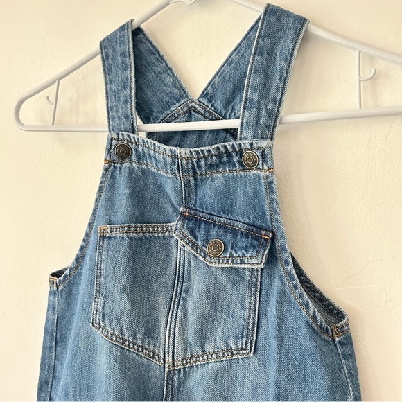 Zara Indigo Denim Jean Overalls Size 4-5 Years - Picture 5 of 11
